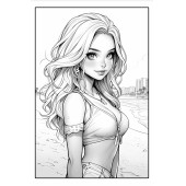 Gençler İçin Anime Boyama Kitabı (64 Tam Sayfa Boyama) - 6