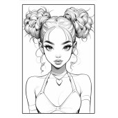 Gençler İçin Anime Boyama Kitabı (64 Tam Sayfa Boyama) - 8