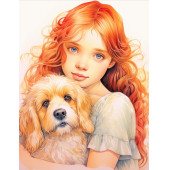 Anime Güzel KIZ ile Köpeği Boyama Kitabı (100 Tam Sayfa) - 2