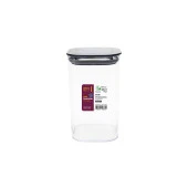 3 Adet İstiflenebilir Kristal Vakumlu Erzak Kabı Vakumlu Saklama Kabı Seti - 4