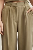 Geniş Paça Pantolon Haki thumbnail 5