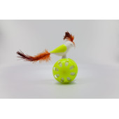 TİNEKE TEKERLEKLİ HACIYATMAZ KUŞ KEDİ OYUNCAĞI LİMON YEŞİLİ 1 ADET - 1