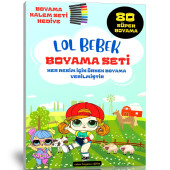 LOL Bebek Boyama Kitap Seti (80 Süper Boyama Kalem Hediyeli) - 1