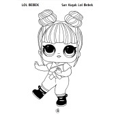 LOL Bebek Boyama Kitap Seti (80 Süper Boyama Kalem Hediyeli) - 6