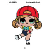 LOL Bebek Boyama Kitap Seti (80 Süper Boyama Kalem Hediyeli) - 8