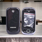 Samsung i5500 Kasa Samsung Galaxy i5503 Uyumlu Siyah Renk Orta Kasa Ön Arka Kapak Tuş Takımı - 1