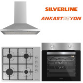 Silverline İnox Ankastre Set BO6501X01-AS5631X01-2240 CONİC İNOX - 1