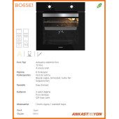 Silverline Siyah Cam Ankastre Set BO65E1B01-CS5349B01-3481 FLAM SİYAH - 4