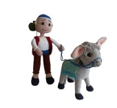 Keloğlan ve Eşeği Takımı Amigurumi Organik Oyuncak - 1