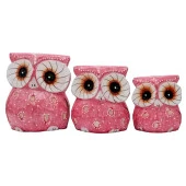 Ahşap Tombul Baykuş Üçlü Biblo No.4 thumbnail 1