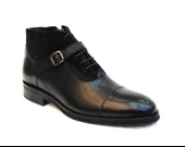 Marcomen Erkek Hakiki Deri Siyah Jurdan Bot 3559 - 1