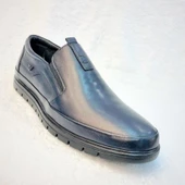 Marcomen 9573 Erkek Deri Ayakkabı Lacivert Günlük Deri Casual - 1