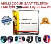 Day 200 Mah Twox Q50 Akıllı Çocuk Saat Telefon Batarya - Pil 3.7v 200mah 582728 pil thumbnail 1