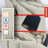 XPERMATE 3 Fonksiyonlu Kedi Evi - Küçük Irk Köpek Evi - Kedi Mağara Kedi Yuvası - Kedi Yatağı Bej - 4