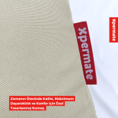 XPERMATE 3 Fonksiyonlu Kedi Evi - Küçük Irk Köpek Evi - Kedi Mağara Kedi Yuvası - Kedi Yatağı Bej - 5