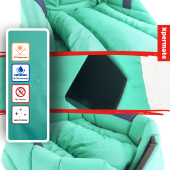 XPERMATE 3 Fonksiyonlu Kedi Evi - Küçük Irk Köpek Evi - Kedi Mağara Kedi Yuvası - Kedi Yatağı Turkuaz - 4