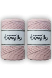 Taranabilir Makrome İpi Tek Büküm 3 mm Taranan Makrome Polyester Pamuk İp 2 x 250 gr thumbnail 1