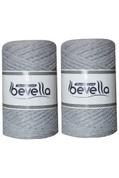 Taranabilir Makrome İpi Tek Büküm 3 mm Taranan Makrome Polyester Pamuk İp 2 x 250 gr thumbnail 1