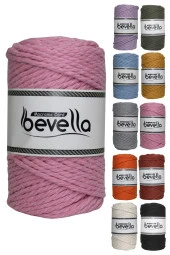 3 Büküm Pamuk Taranan Makrome Ipi Makrame Halat Hobi Ipi Üç Büküm thumbnail 1