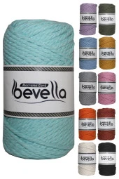 3 Büküm Pamuk Taranan Makrome Makrame Zincir Halat Hobi Ipi Üç Büküm thumbnail 1