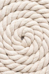 3 Büküm Pamuk Taranan Makrome Makrame Zincir Halat Hobi Ipi Üç Büküm thumbnail 2