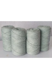 Taranabilir Makrome Ipi 3 Mm Tek Büküm 250x4 Adet Mint Yesil thumbnail 2