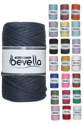 Taranan Makrome Ipi 3mm Taranabilir Pamuk Tek Büküm Makrome Ipi Lacivert thumbnail 1