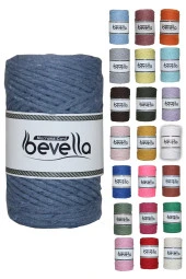 Taranan Makrome Ipi 3mm Taranabilir Pamuk Tek Büküm Makrome Ipi Petrol Mavisi thumbnail 1