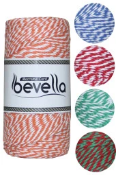 Turuncu Beyaz Yılbaşı Paket Ipi Hediye Paketleme Ipi 200 Metre Marteniçka Ipi Twine Baker - 1