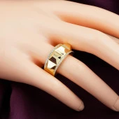 Taşlı Piramit 14 Ayar Altın Yüzük thumbnail 2