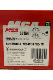 MGA  55154 Renault Megane 2 2005 -> Ym/ Laguna 2 Iı 2005 – Ön Fren Balatası thumbnail 1