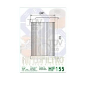 Hiflo Hf155 1999-2006 KTM 640 LC4 Uyumlu Yağ Filtresi - 1.Filtre - 2