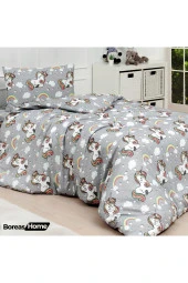 Boreas Home Unicorn Pamuklu Ranforce Tek Kişilik Nevresim Takımı - 1