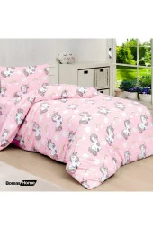 Boreas Home Unicorn Pembe Tek Kişilik Nevresim Seti - 1