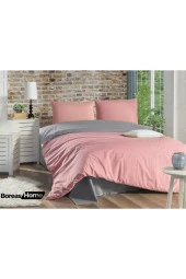 Boreas Home Premium Pudra Gri Pamuklu Ranforce Nevresim Takımı Tek Kişilik - 2