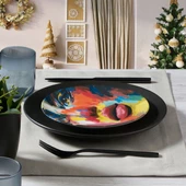 GÜRAL PORSELEN Camelia 6 Parça Bone Pasta Takımı - 2090 - 1