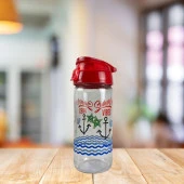 Cam Matara Cam İçecek Matarası Şişesi Sporcu İçecek Matarası 500ML - 7