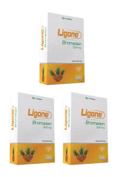 Ligone Bromelain 500 mg 60 Kapsül x 3 Adet - 1