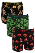 TEET Erkek Boxer Pamuklu Desenli Premium 9'lu Set thumbnail 6