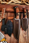 3 Lü Outdoor Balta Bıçak Seti Kamp Baltası Bıçak Bıçağı Nacak Budama Baltası Lzbltdx - 5