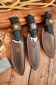 Outdoor Piknik Kamp Bıçağı Bıçak Kılıflı Mutfak Bıçak Bıçağı Çakısı Set ( KMPX03 ) - 3