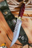 Outdoor Bıçak Bıçağı Çakı Kamp Bıçak Bıçağı Mutfak Bıçak Kılıfı El Yapımı 28,5 cm - 1
