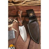 Outdoor Piknik Bıçak Çakı Kamp Bıçağı Çakısı Mutfak Bıçağı Kılıflı El Yapımı ( Ceviz Ağacı Sap ) - 1