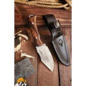 Outdoor Piknik Bıçak Çakı Kamp Bıçağı Çakısı Mutfak Bıçağı Kılıflı El Yapımı ( Ceviz Ağacı Sap ) - 2