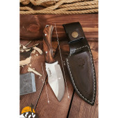 Outdoor Piknik Bıçak Çakı Kamp Bıçağı Çakısı Mutfak Bıçağı Kılıflı El Yapımı ( Ceviz Ağacı Sap ) - 7