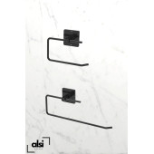 Alsi Home Yapışkanlı Tasarım Siyah Rulo Havluluk Peçetelik Wc Kağıt Askısı 2 Li Set - 1