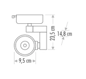 CATA CT 5333 Ledli Ray Spot 30W Beyaz Kasa 3200K Gün Işığı thumbnail 2