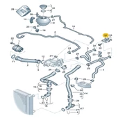 Seat Cordoba 2003-2009 Kalorifer Radyatörü Ara Su Flanşı 6Q0121065N - 2