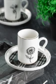 Acar Octavia 6 Kişilik Kahve Fincanı Takımı - 90 Ml - 4