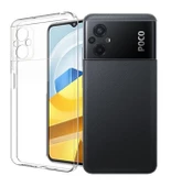 FitCase Xiaomi Poco M5 Kılıf Kamera Korumalı Silikon Şeffaf Arka Kapak - 1